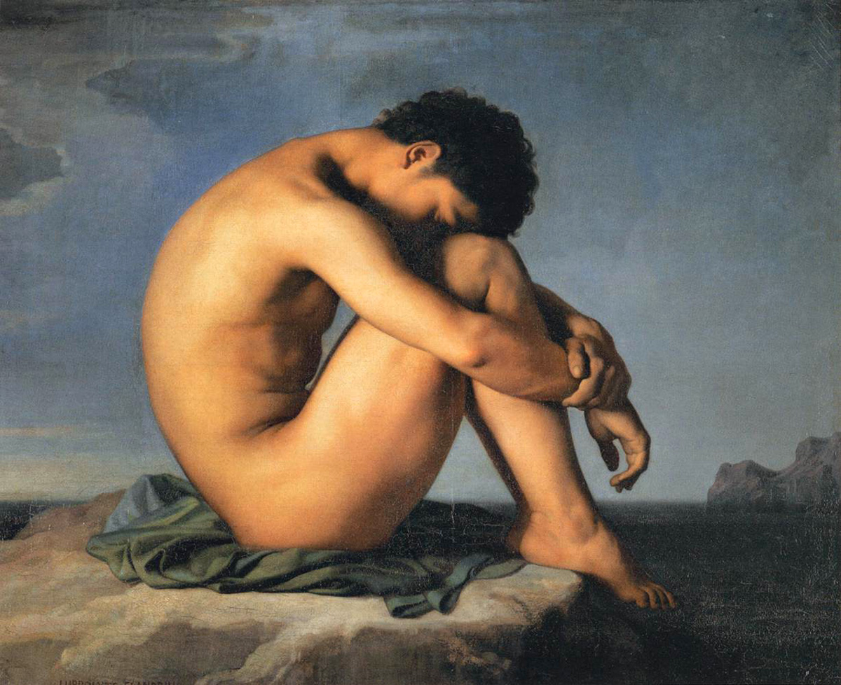 young man by the sea